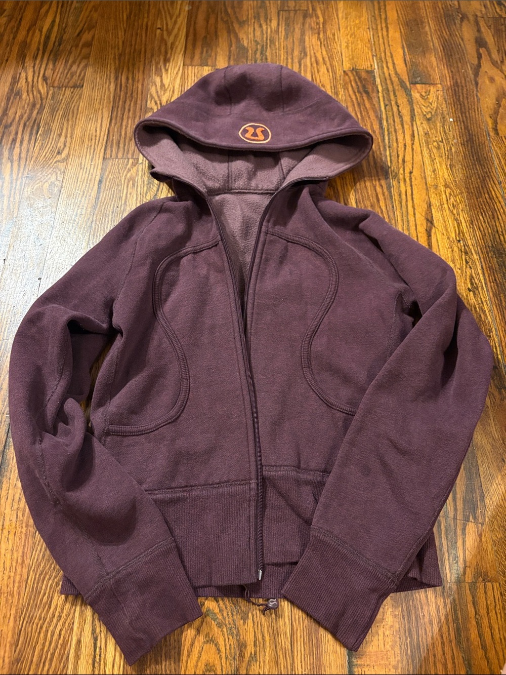 🎉Lululemon athletica Plum Hooded Zip Jacket!
